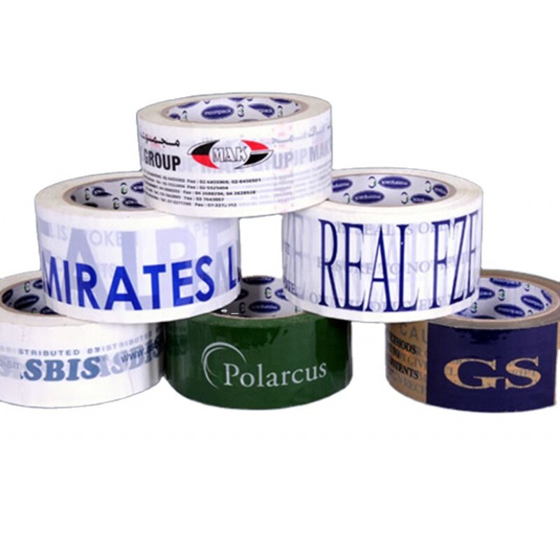 Nastro adesivo stampato con Logo personalizzato/nastro adesivo da imballaggio con marchio impermeabile acrilico Bopp Kitchen Sealing cinta custom Tap