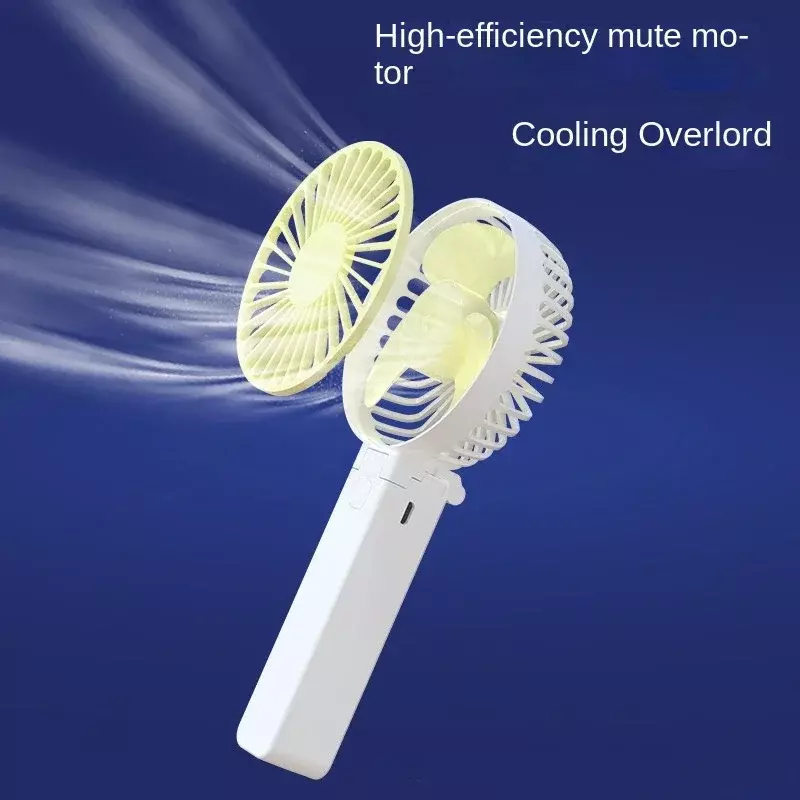 Neue hand gehaltene Mini-Elektro ventilator faltbar ultra lange Ausdauer starker Wind Outdoor tragbare USB wiederauf ladbare Klimaanlage