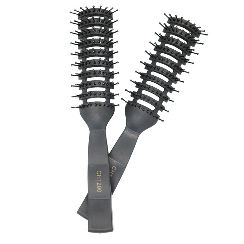 1pc Ribbed Comb for Men Boy Fluffy Hair Brush Salon Hairdressing Comb Massage Ribs Hair Comb Scalp Barber Hair Styling Hair Comb