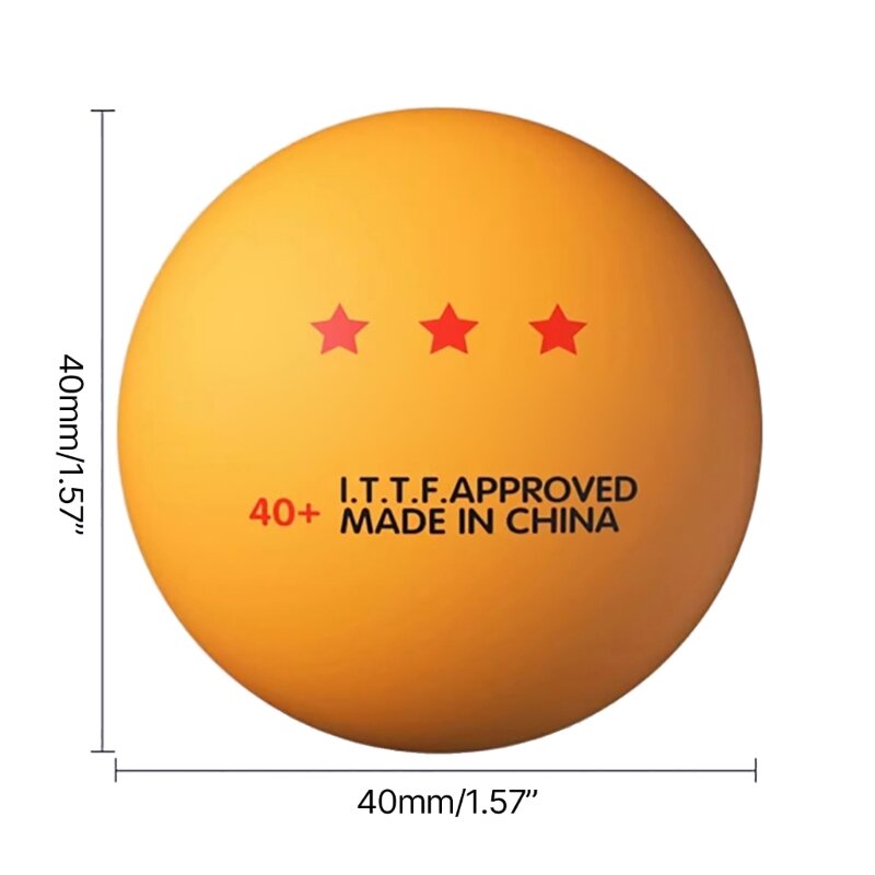Pelota de ping pong estándar de 3 estrellas para interiores y exteriores, pelota de tenis de mesa de repuesto, 10 piezas