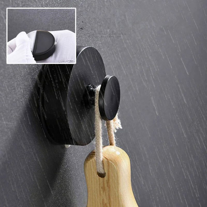 Schwarz/weiß Vakuum Saugnapf Haken Punsch frei Bad Sauger Haken Wand haken Kleiderbügel Glas Küche Bad Haken für Handtuch Handtasche