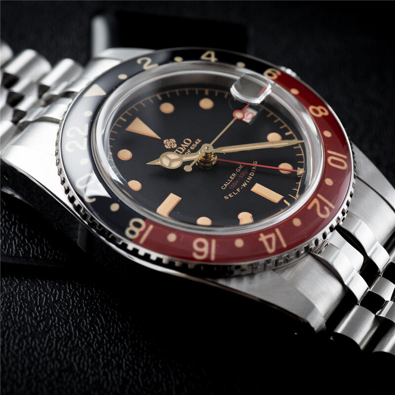 Новинка 2024 Мужские механические часы IPOSE IX & DAO NH34 роскошные мужские деловые наручные часы GMT водонепроницаемые часы 100 м C3 часы для мужчин