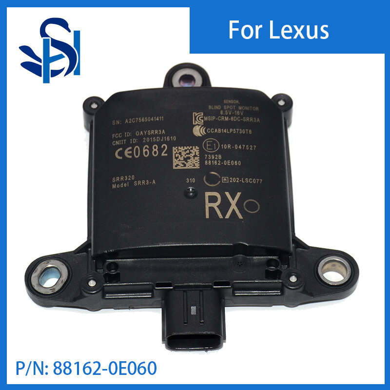 Sensor do sistema de detecção de ponto cego, 88162-0E060, adequado para 2016-2019 Lexus RX450 881620E060