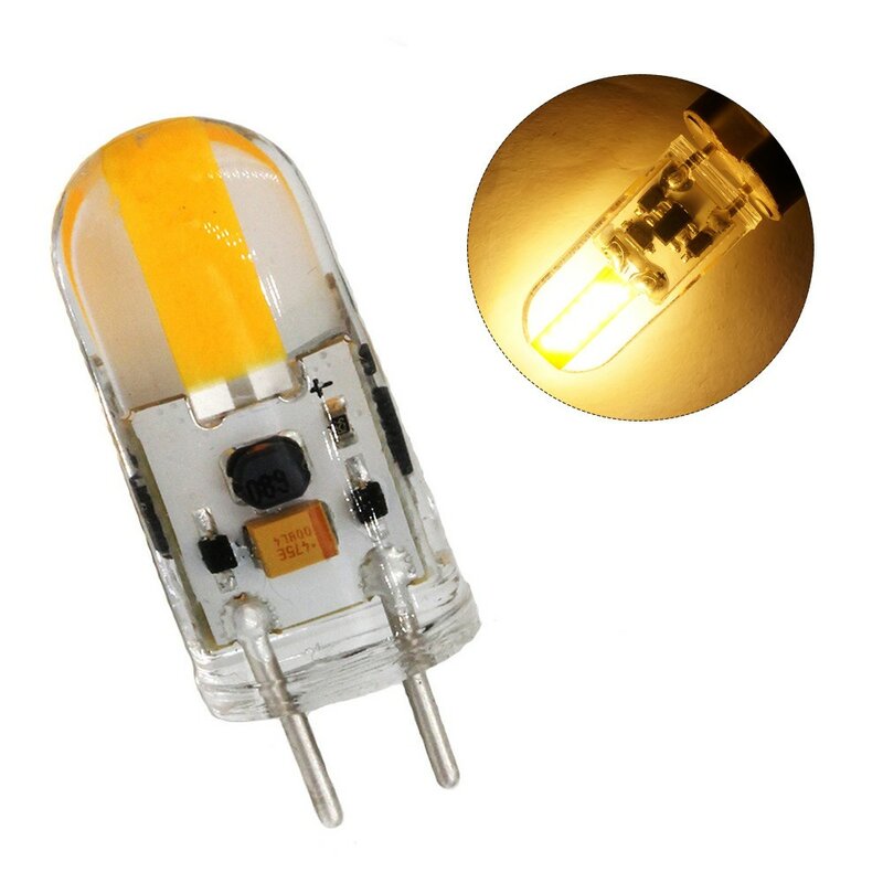 Lámpara LED regulable GY6.35, Bombilla de mazorca de maíz de 6W, CA/CC de 12V, 1505 G6.35, color blanco cálido