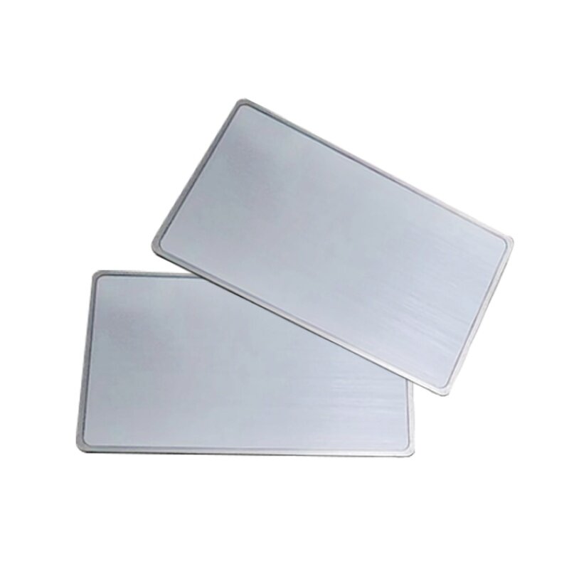 بطاقة هوية من الفولاذ المقاوم للصدأ محفورة حسب الطلب ، بطاقة NFC سوداء ، فارغة ، رقاقة من نوع NFC