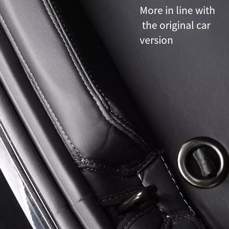 Tira de umbral de maletero para Tesla Model 3 +, protector de alféizar de parachoques trasero, cubierta de almohadilla protectora Nappa New Model3 Highland 2024, accesorios