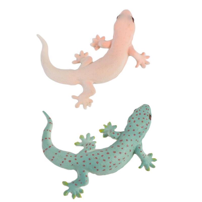 Gecko Streich Requisiten Simulation Eidechse Figuren Familien spiele Tierfiguren Gecko Figur Spielzeug Erkennungs spielzeug