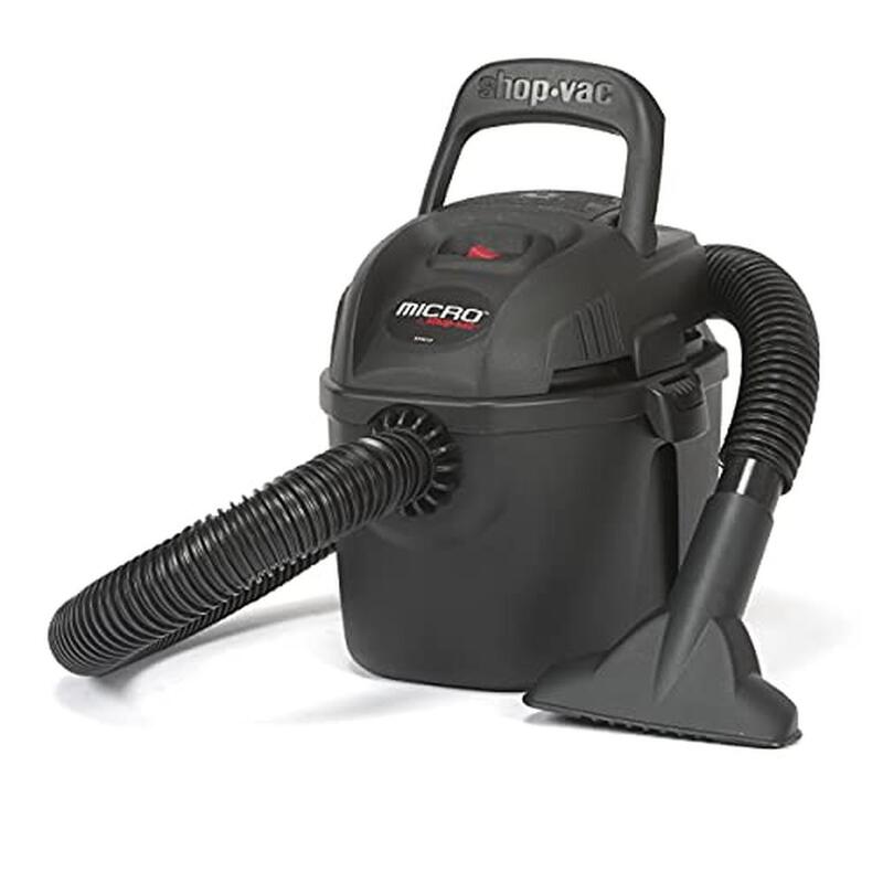 Portable Wet Dry Vacuum 1 Gallon 1.25" Diameter 4Ft Hose 50 CFM Lightweight Extension Wands Brush Included Wall Mountable Kit 1