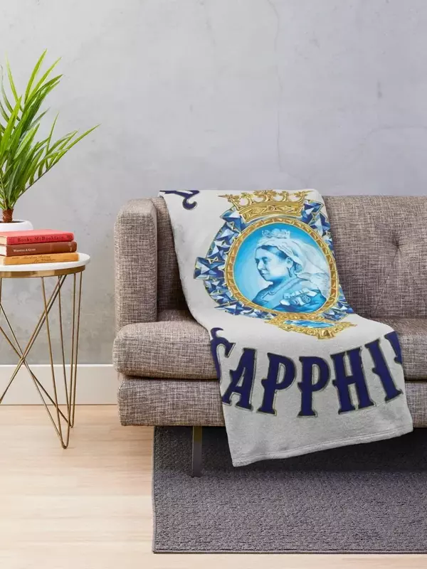 Bombay Sapphire Throw Blanket Hairy Flannels Bed linens Blankets