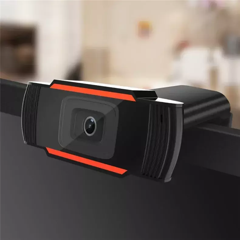 Веб-камера с микрофоном, вращающаяся настольная веб-камера для ПК, мини-камера для компьютера, веб-камера для записи видео 1080P 720p 480p HD