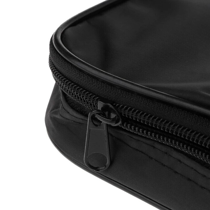 Durable Multimeter Black Canvas Bag Waterproof Shockproof Soft for Case for UT Series Digital Multimeter 20x12x4cm