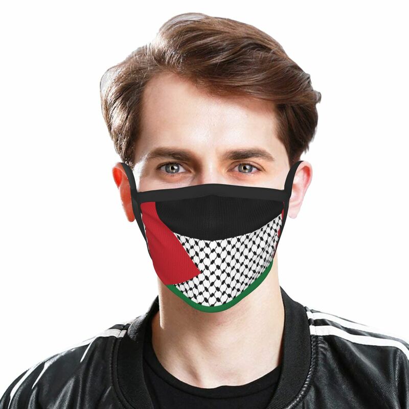 Masker Wajah Anti kabut, bendera Palestina, masker wajah mulut non-sekali pakai, masker Respirator perlindungan, masker Anti kabut