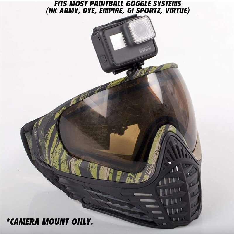 Goggle Camera Mount for Paintball Goggles, Durable Goggle Camera Mount for Dynamic Filming on Paintball Goggles Face Shield