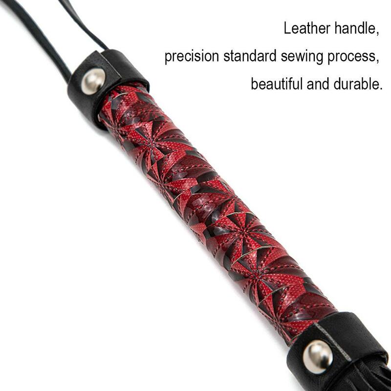 Horsewhip Riding Sports Equipment Anti Slippery PU Whip Horse Riding Horse Leather Equestrian Racing Tool Handle O4B9