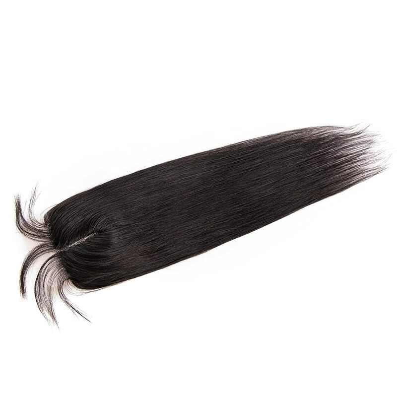 Perruque Lace Closure Brésilienne Naturelle, Cheveux Lisses, T4x1, 12 Pouces, pour Femme Africaine, Prix de Gros