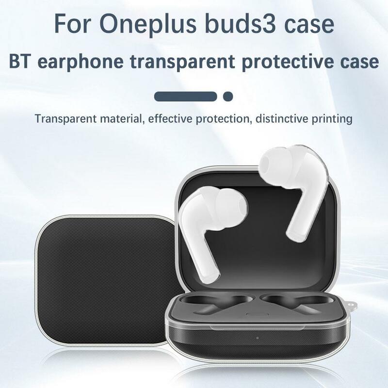 Capa protetora para OnePlus Buds 3, Anti-Incrustante, Sujeira-Resistente, Anti-Colisão, Fones de Ouvido, Acessórios