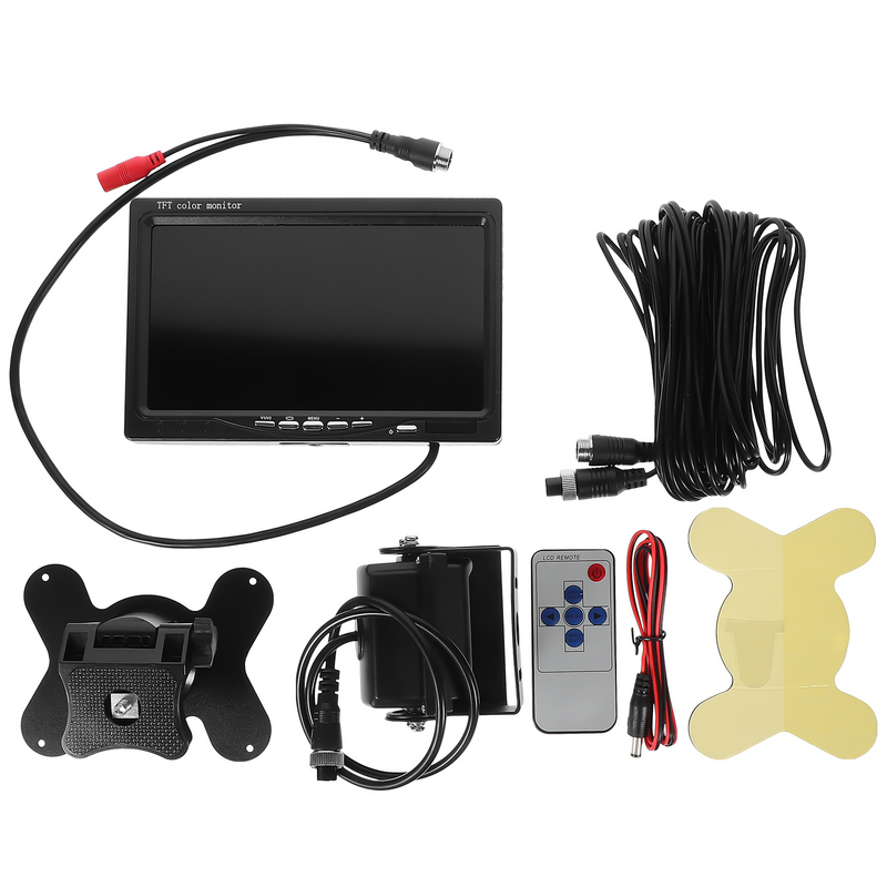 Monitor retrovisor profissional para carro, monitor de estacionamento, tela traseira do caminhão, 1 conjunto
