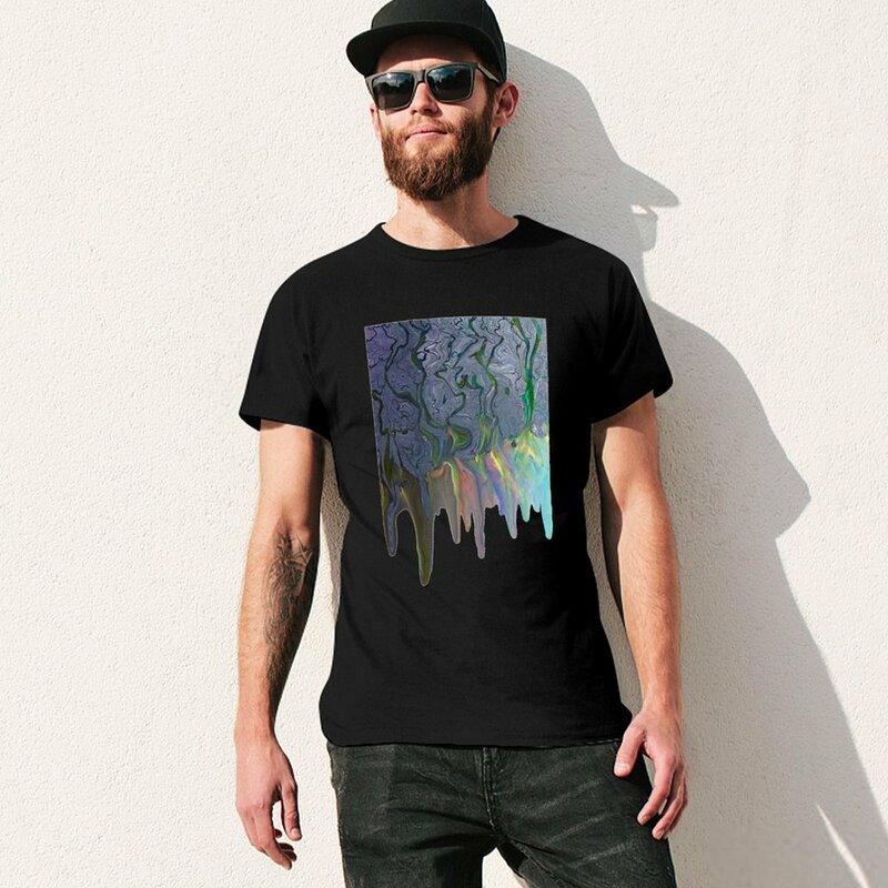 Camiseta clássica masculina pingando alt-j uma incrível onda capa do álbum, tops plus size, camiseta de manga curta de suor, nova edição