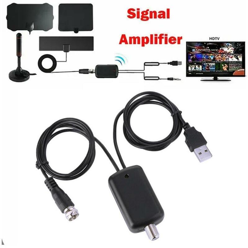 Penguat antena 4K penguat HDTV profesional penguat sinyal kebisingan rendah antena TV Digital HDTV penguat sinyal