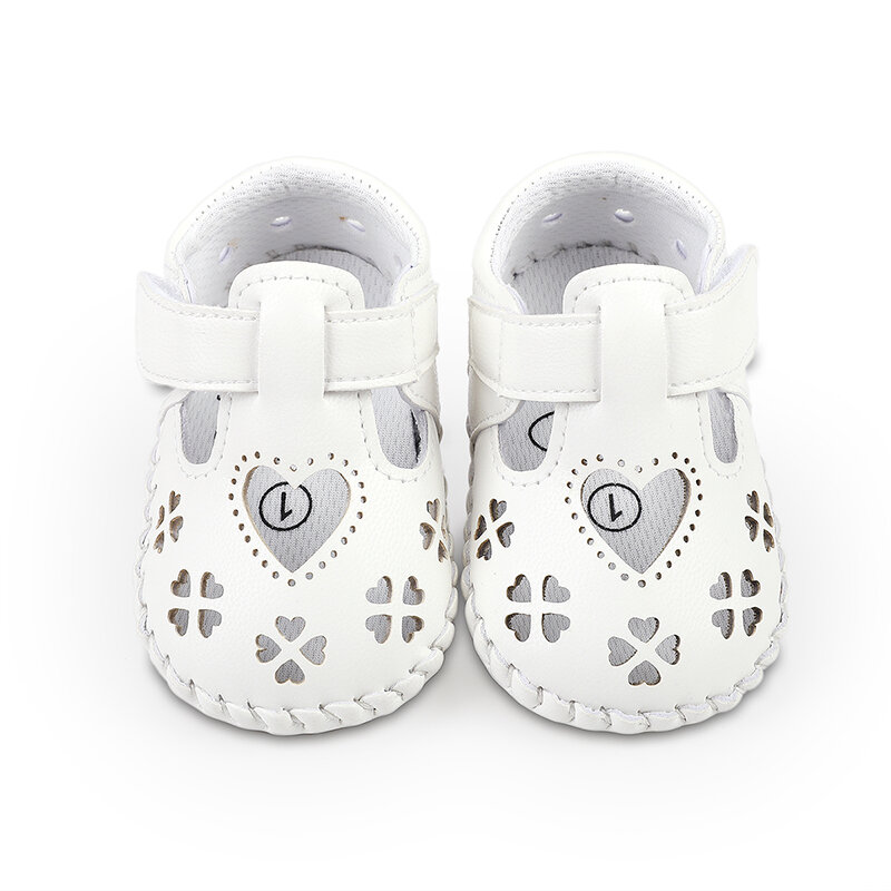 Сандалии с вырезами для маленьких девочек, летняя мягкая нескользящая обувь для прогулок, для новорожденных