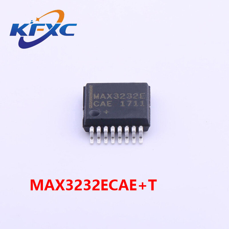 Original e Genuine Transceptor Interface Chip, MAX3232ECAE SSOP-16, MAX3232ECAE + T, RS-232