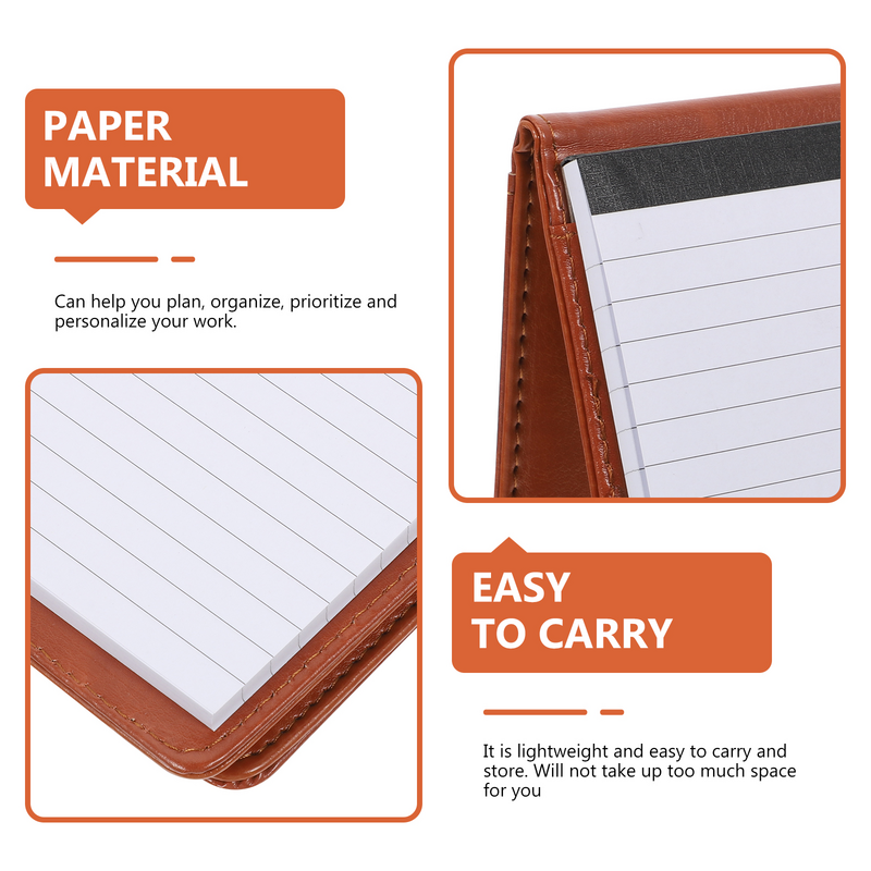 Business Convenient Portable Flipped Business Book Office Supplies Portable Memo Pad Office Pocket Notepad for Work Memo Office