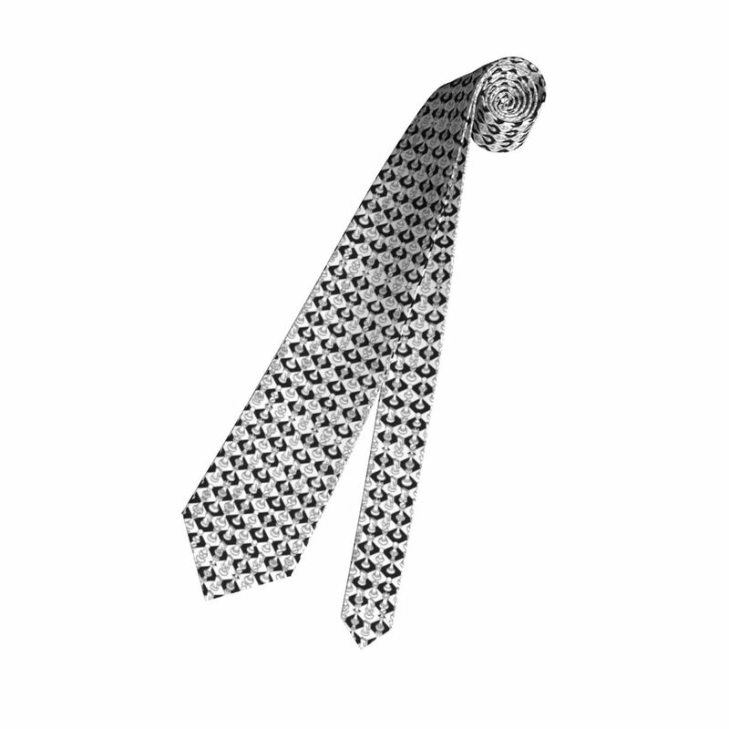 Cravates blanches explorez ecs d'accélération personnalisées pour hommes, jeu de damier, cravates de la présidence pour le bureau, mode