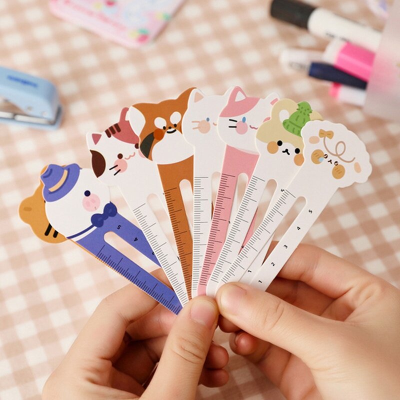 50 Pcs Kids' Animal-Themed Bookmarks - Cute, Durable, & Practical Reading Aids/Rulers Easy Install Easy To Use