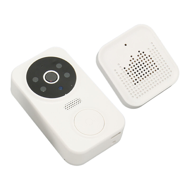 Sonnette vidéo intelligente sans fil avec détection de mouvement de nuit, sonnette vidéo à distance, caméra visuelle