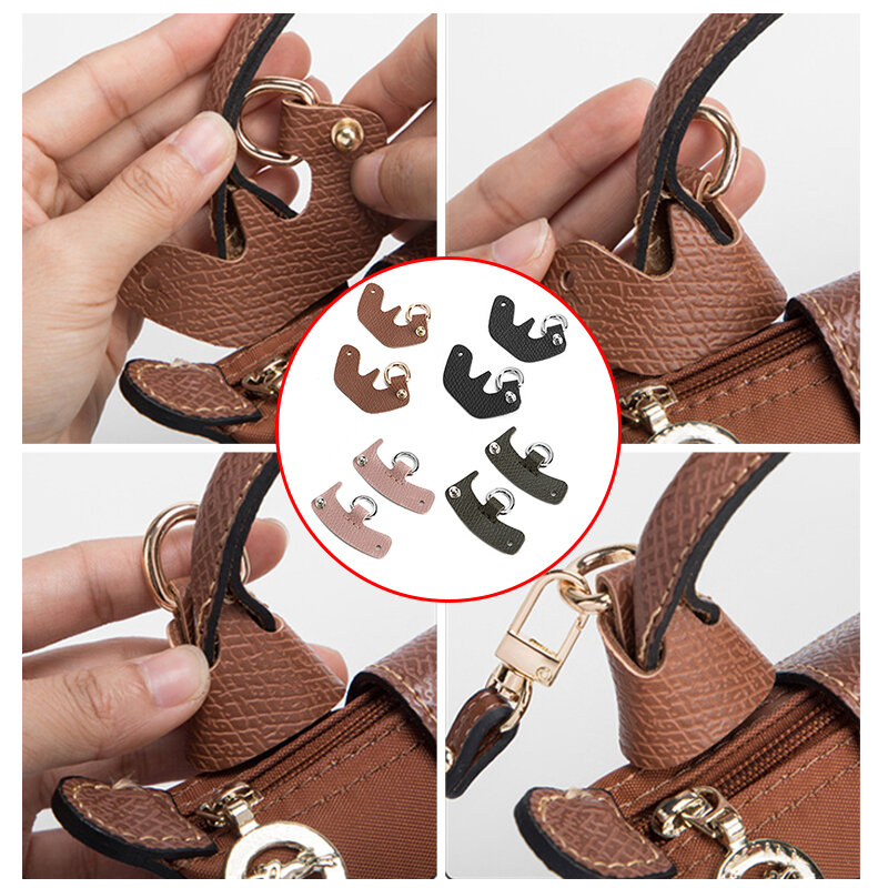 Bag Transformation Accessories For Longchamp Mini Bag Straps Punch-free Genuine Leather Shoulder Strap Crossbody Conversion