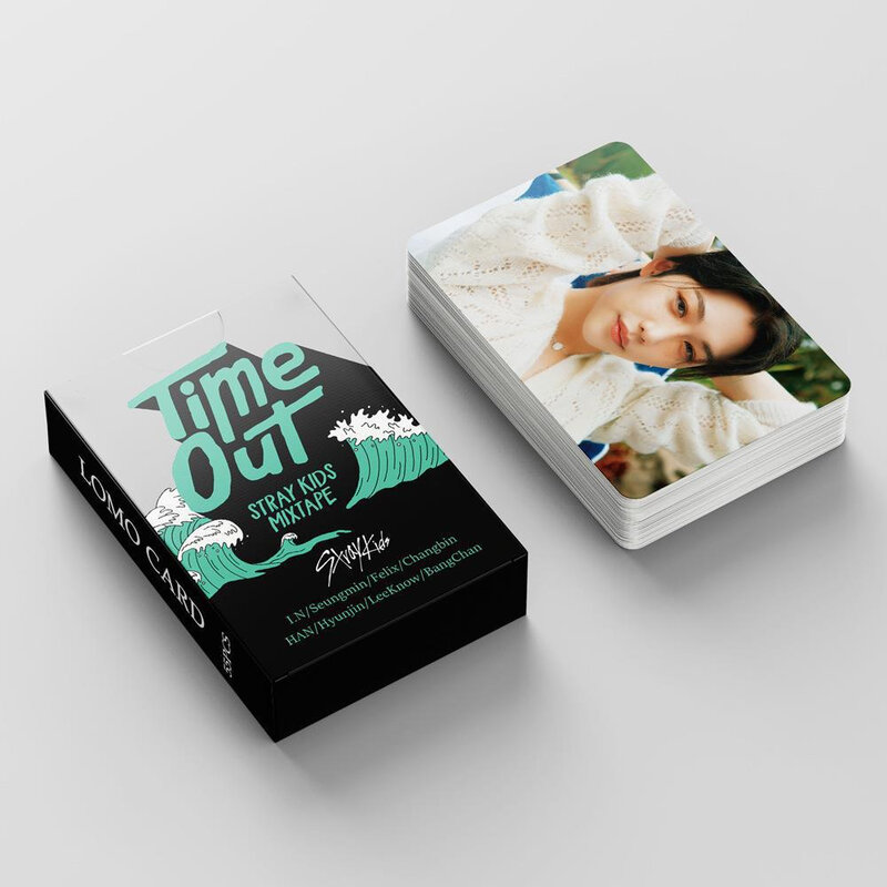 55 Stks/set Kpop Verdwaalde Kinderen Mixtape Tijd Out Boxed Photocard Dubbelzijdig Postkaart Hyunjin Felix Lomo Kaart Voor Fans collectie E44