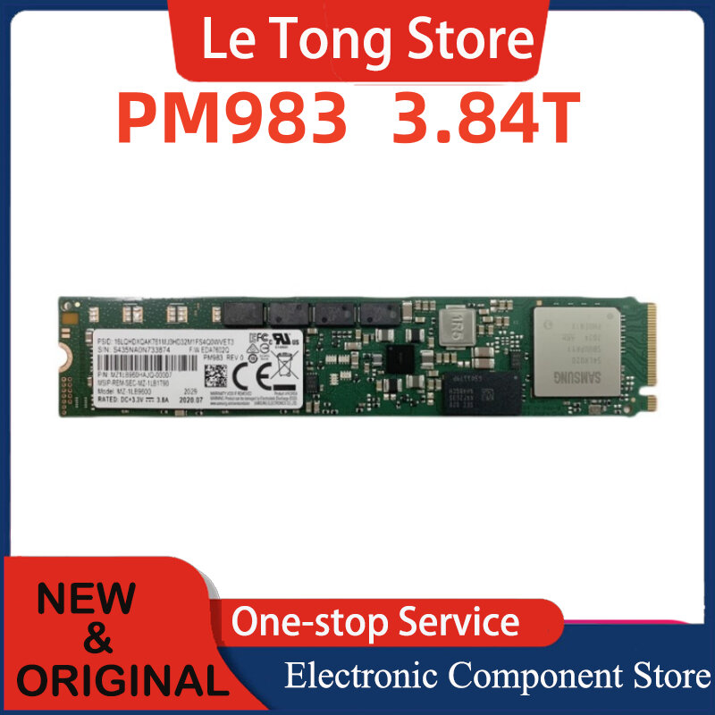 Disque SSD indépendant pour Samsung PM983, 1.92T, 3.84T, nvme 22110 T, protocole PCEI3.0, protection contre la mise hors tension, nouveau