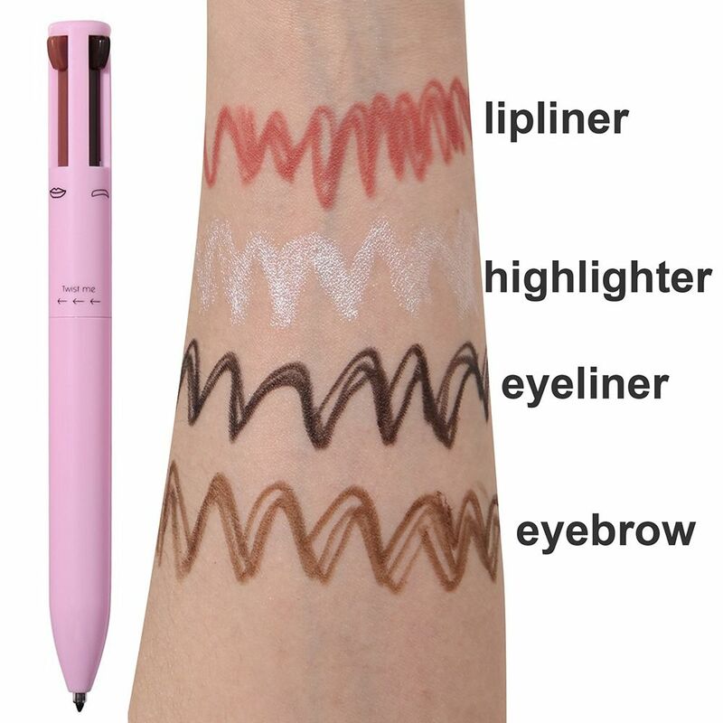 Makeup 4 In 1 Eyeliner New Cosmetics Beauty & Health Lip Liner Pen Long Lasting Multi-effect Lying Silkworm Pen Women