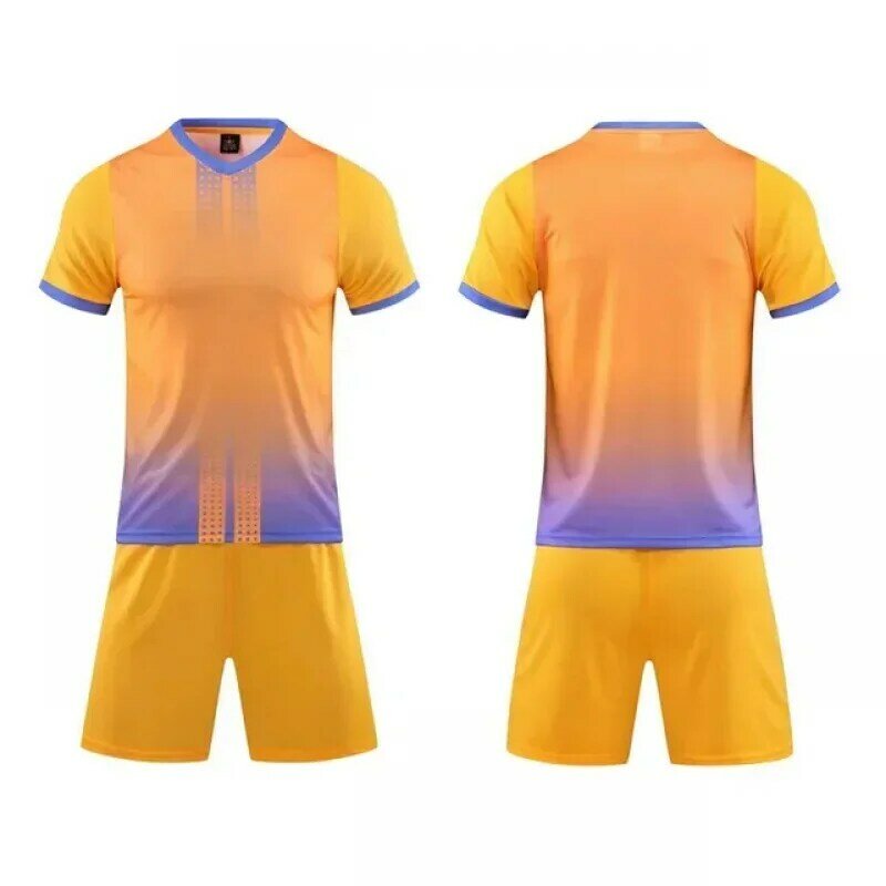 Модель 2024 года, унисекс, для мальчиков, девочек, Молодежный, для взрослых, футбольный тренировочный костюм, комплект из 3 предметов, 7 #10 #, рубашка с коротким рукавом