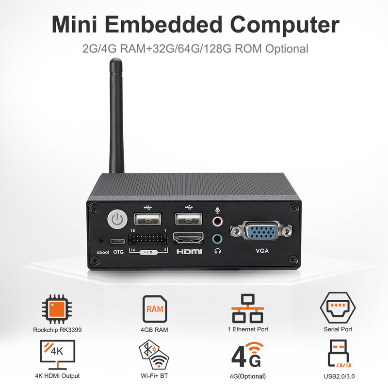 Liontron безвентиляторный мини-ПК Android Ethernet LAN шестиядерный промышленный настольный мини-компьютер COM WiFi BT USB SIM RS232