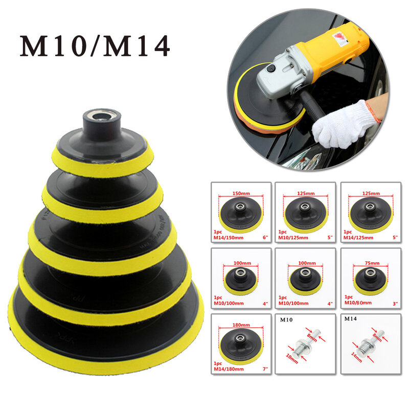 New 3/4/5/6/7inch Self Adhesive Disc And Drill Rod For Car Paint Care Polishing Pad Flocking Sandpaper Suction Cup