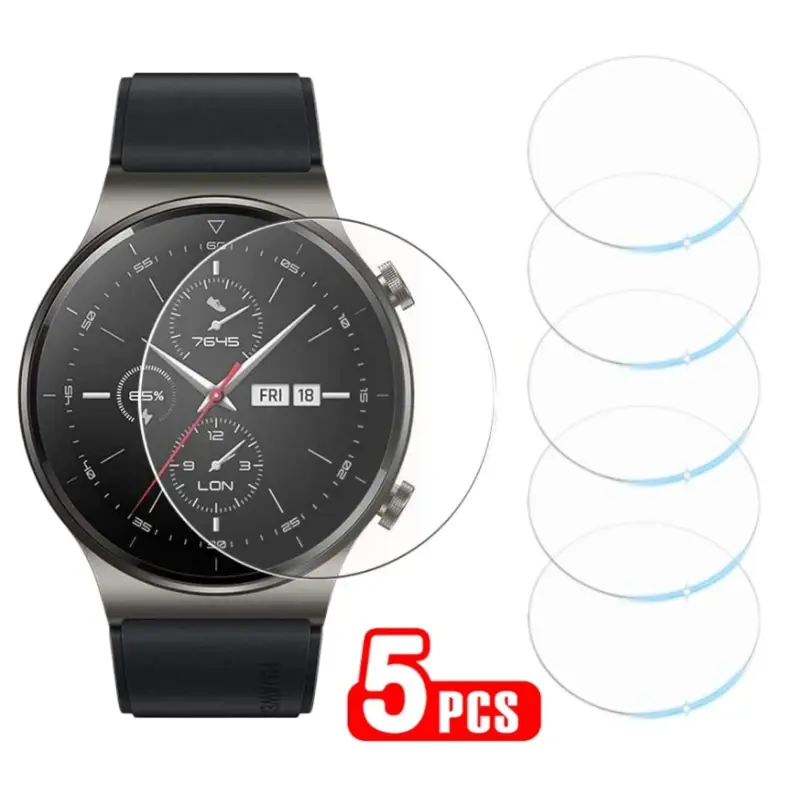 1-5pcs HD kaca Tempered untuk jam tangan Huawei GT 2 3 GT2 GT3 Pro 46mm GT Runner Smartwatch lapisan pelindung layar tahan ledakan