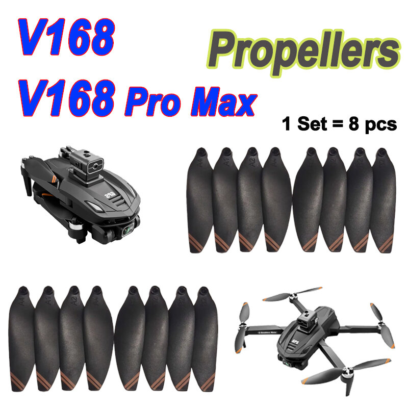 V168 Pro MAX Drone Hélice, Maple Leaf Blades, Hélices sobressalentes Acessórios, Original