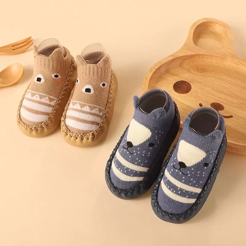 Baby Socks Shoes Infantil Color Matching Cute Kids Boys Shoes Boneca Soft Soled Criança Floor Sneaker Criança Meninas First Walkers