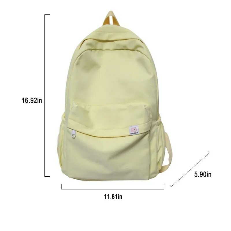 Tas ransel Soft Sister warna Solid, tas sekolah siswa kapasitas besar, tas ransel Ins siswa kuliah baru musim sekolah 2022