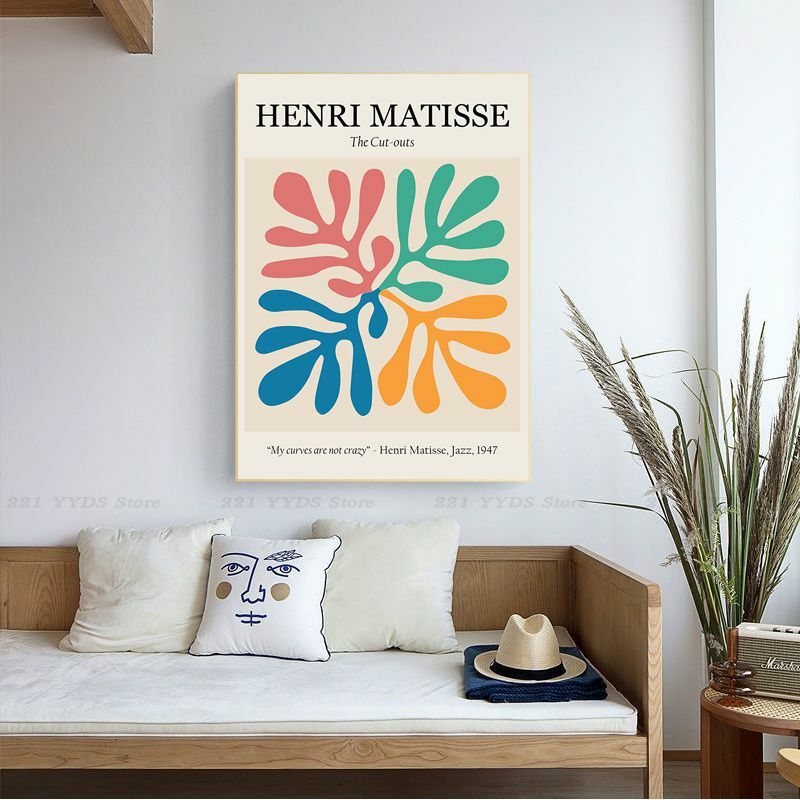 Matisse Girl-impresiones y pósteres de buena calidad, decoración nórdica Vintage para habitación, Bar o cafetería, decoración del hogar