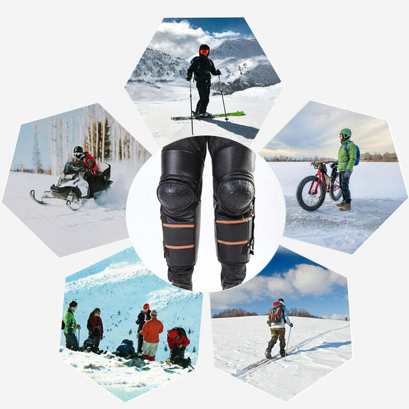 Joelheiras de proteção para motocicleta, guarda de joelho para scooter, skate, ciclismo, equitação, joelho Brace Gear