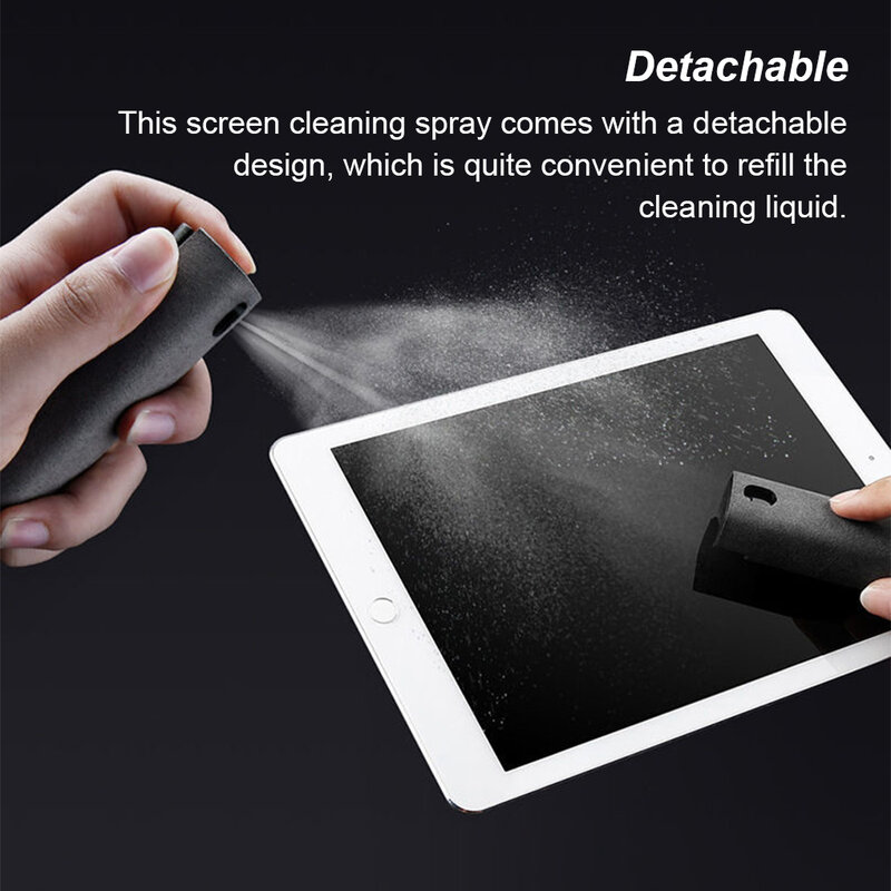 깨끗한 스프레이 태블릿 모바일 먼지 제거기, 고효율 그리스 제거 유리, 분리형 디자인, 스크린 청소 도구
