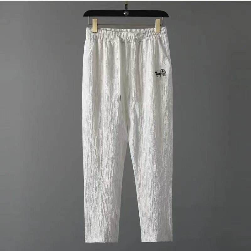 Camiseta deportiva de manga corta para hombre, conjunto de dos piezas de seda de hielo, informal, holgado, cómodo y fresco, M-4XL verano, novedad de 2024