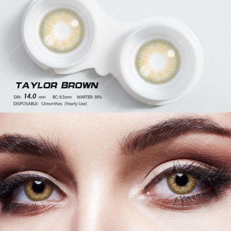 EYESHARE – lentilles de Contact colorées pour les yeux, couleur naturelle, Contact bleu, cosmétique annuel, beauté, maquillage des yeux, 2 pièces