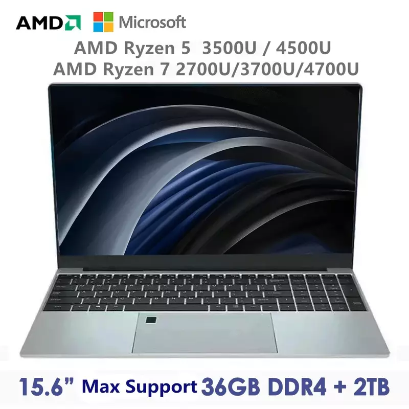 Computer portatile Performance 5G Wifi AMD Ryzen 5 3500U 4500U Ryzen 7 2700U 4700U Windows 10 11 Pro Gaming IPS Laptop