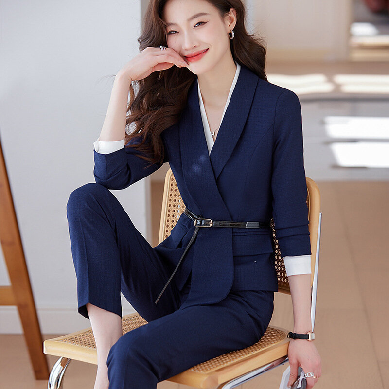 2023 primavera e autunno manica lunga Business abbigliamento donna Business Style piccolo vestito giacca abbigliamento formale Slim Fit Fashion Suit