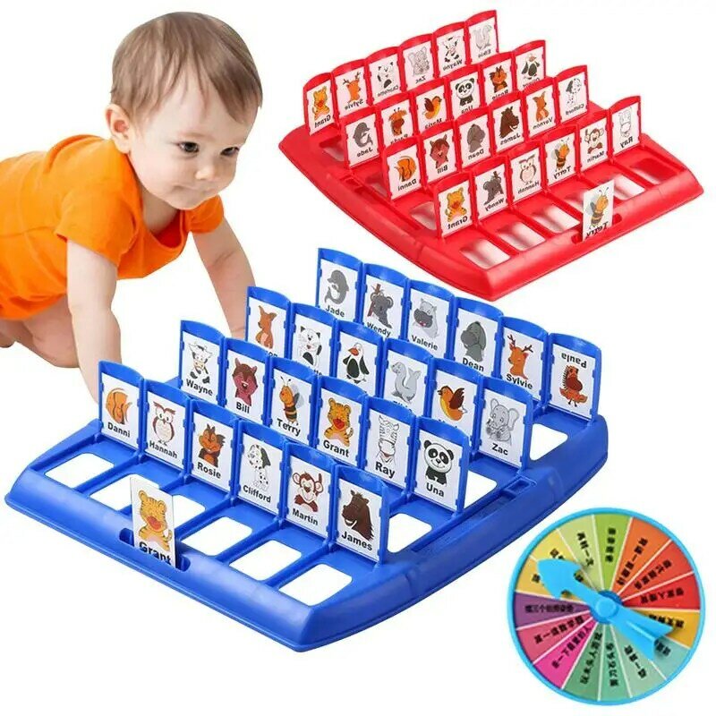 Who I Am Game Excited Who Game For Kids 48Pcs Kid Board Games Board Game Toy Enhancing Children's Logic Character Sheet For