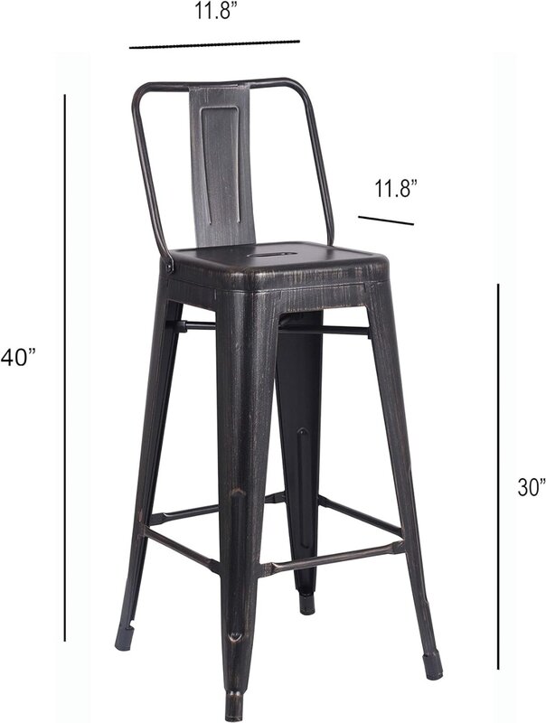 เก้าอี้แท่งเหล็กสำหรับอุตสาหกรรมสมัยใหม่ AC แปซิฟิกที่มีด้านหลังต่ำมีผิวด้านและปลอกขาทำจากยางเก้าอี้สำหรับเคาน์เตอร์ในครัว