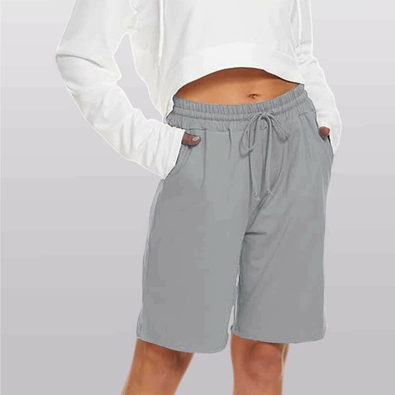 Летние свободные повседневные спортивные шорты, женские штаны для йоги, верхняя одежда, быстросохнущие уличные шорты с Кулиской